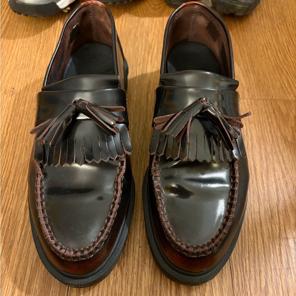 Dr. Martens Brown / Burgundy Slip-On Loafers
